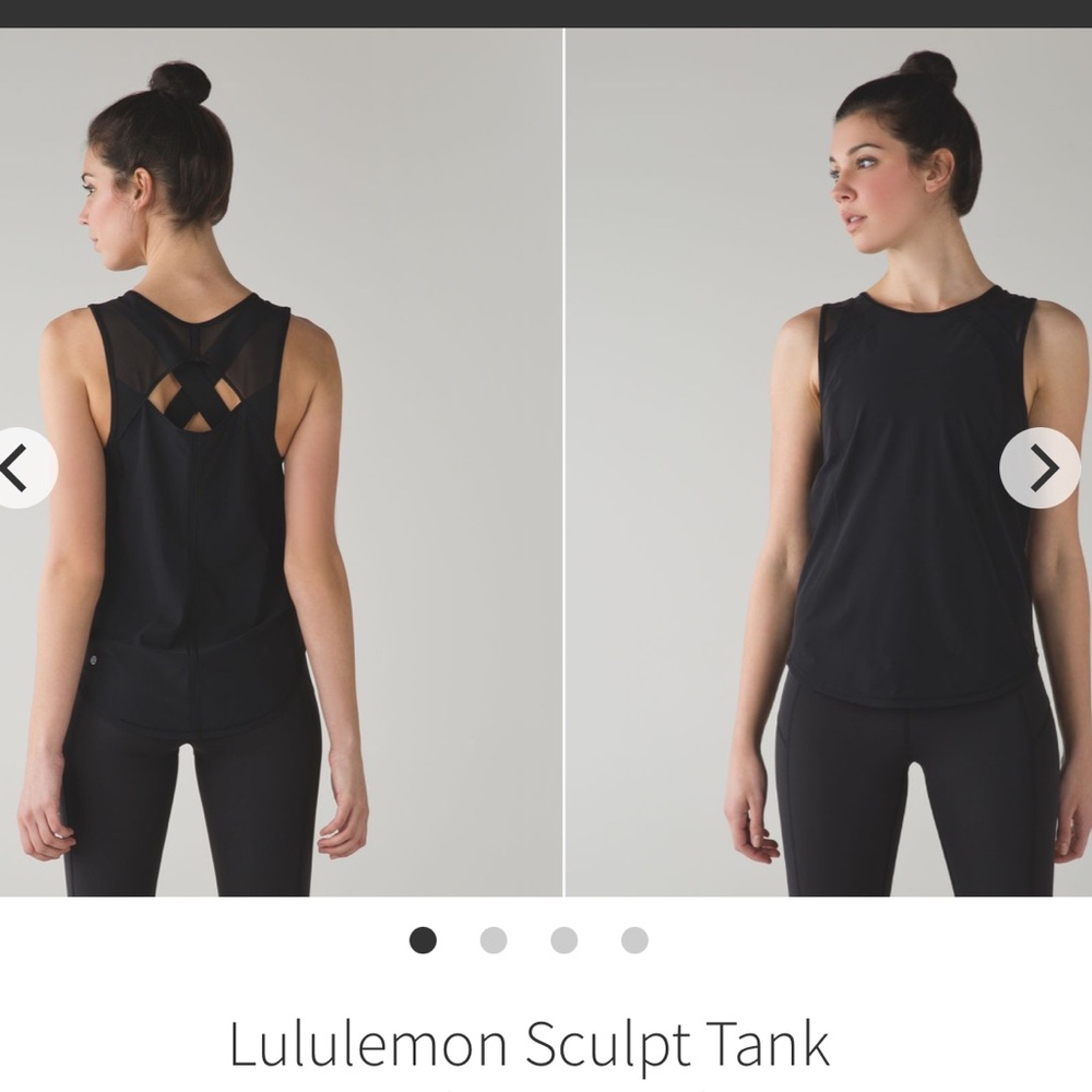 lululemon sculpt tank (long)